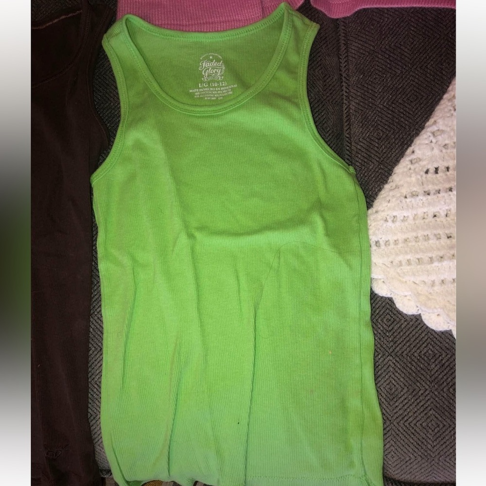 Lot of girls Girls clothes shirts tank top swimsuit Sz 10/12
